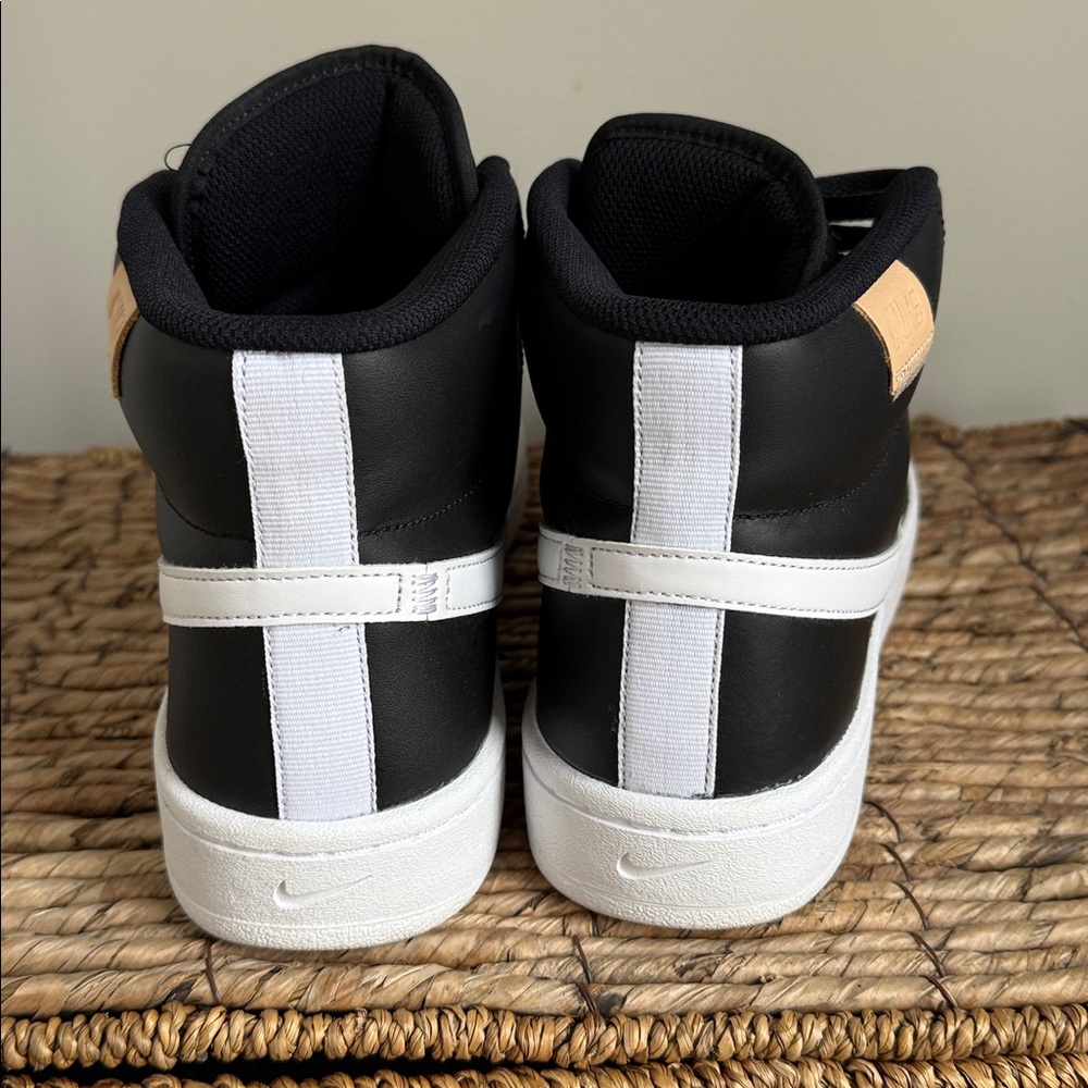 Nike Court Royale 2 Mid Men's Black/White High-Top Sneakers - Picture 6 of 8